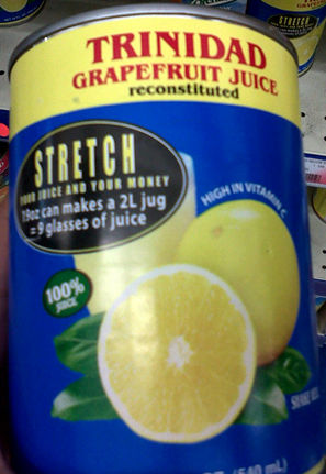 Trinidad Grapefruit Juice