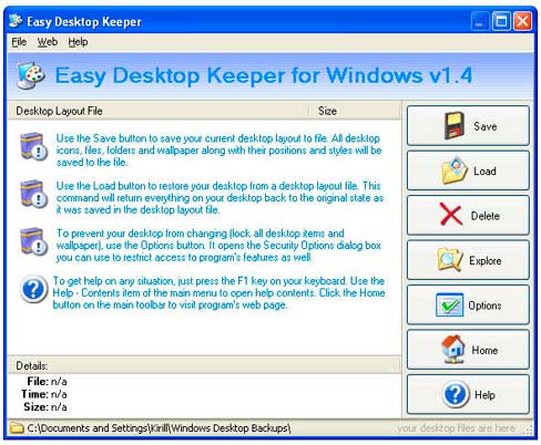 Easy Desktop Keeper