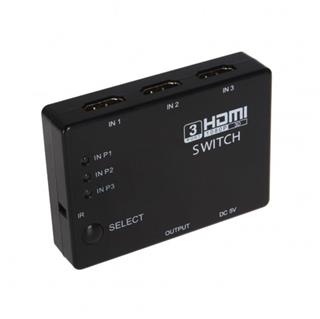 Hdmi 3 In 1 Out Switcher With Remote Control