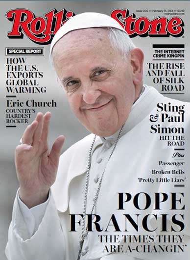 Pope Francis On Rolling Stone Magazine