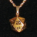 D20 Gold Chain
