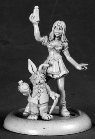 Alice And White Rabbit Miniature