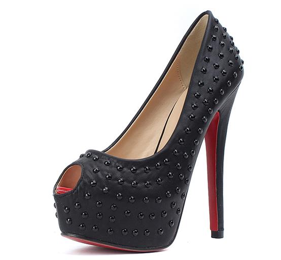 Rate This Black Studded Stiletto Shoe