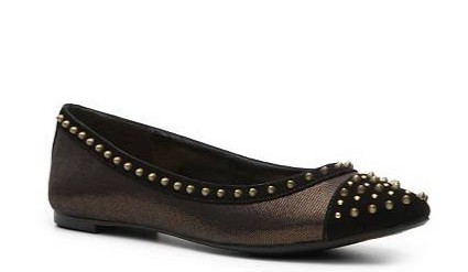 Rate This Black Beaded Flat Shoe