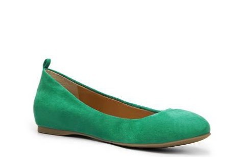 Rate This Green Suede Flat Shoe