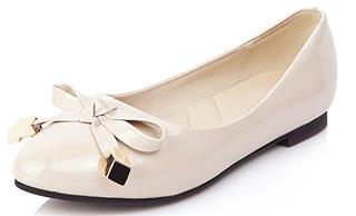 Rate This White Flat Bow Shoe
