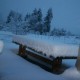   Snow On Patio -- On Favorite Table
