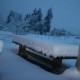   Snow On Patio -- On Favorite Table