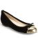   Rate Black Flat Gold Tip Shoe