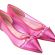 Best of  Rate Bright Pink Pointed Flat Shoe