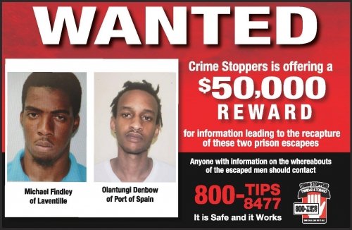 Trinidad Prison Convict Escapees