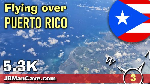 Bird's Eye View Over Puerto Rico