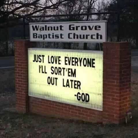 Love Everyone Says God