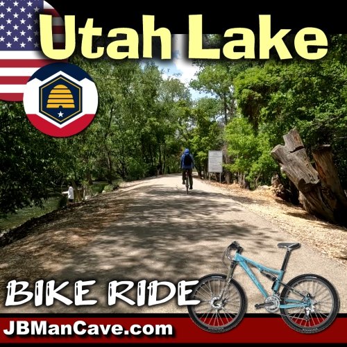 Bike Ride To Utah Lake In Utah USA
