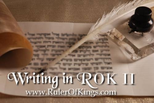 Being The Author: Writing In ROK II