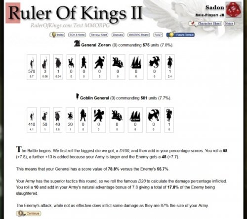Ruler Of Kings 2 Text RPG General Discussion