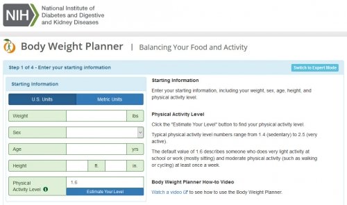 Want To Lose Weight? Try The Body Weight Planner