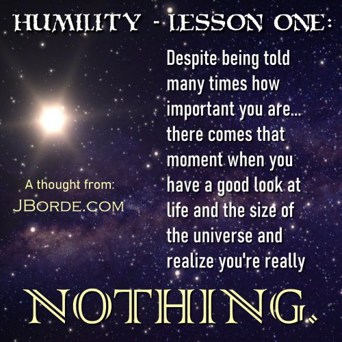 Humility - Lesson One