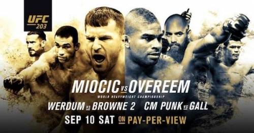 UFC 203 Punk vs Gall, Miocic vs Overeem