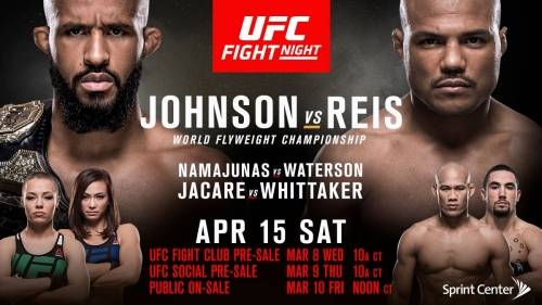 UFC On Fox 24 Johson vs Reis