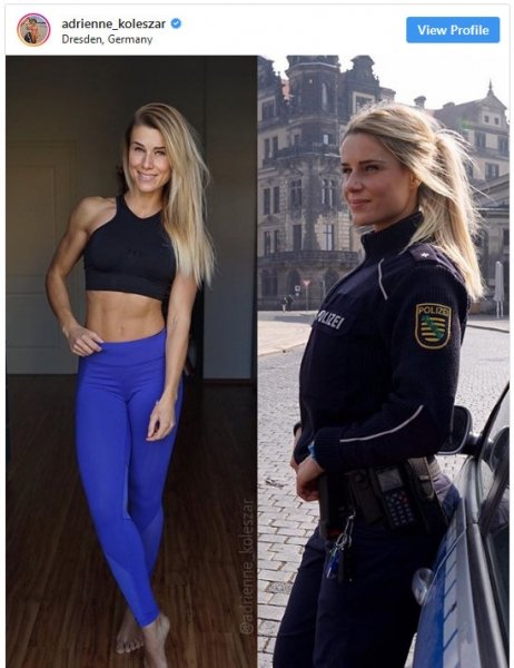 Adrienne Koleszar - The Hottest Cop?