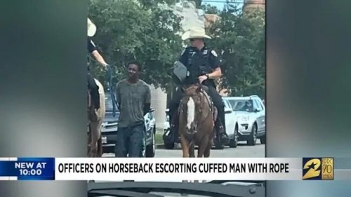 Texas Police Lead Black Man Tied By Rope