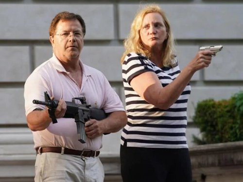 Mark And Patricia Mccloskey Point Guns At Black Lives Matter Protestors