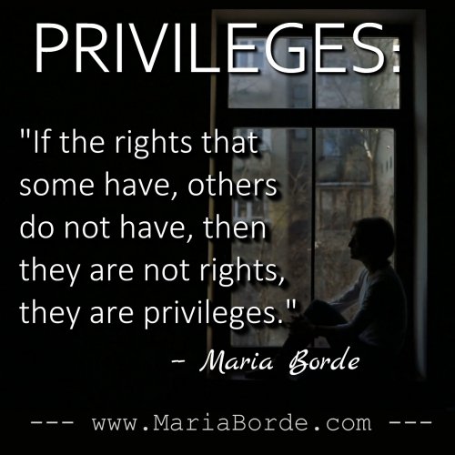 Rights vs Privelages
