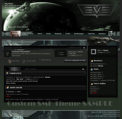 SMF Eve Online Theme